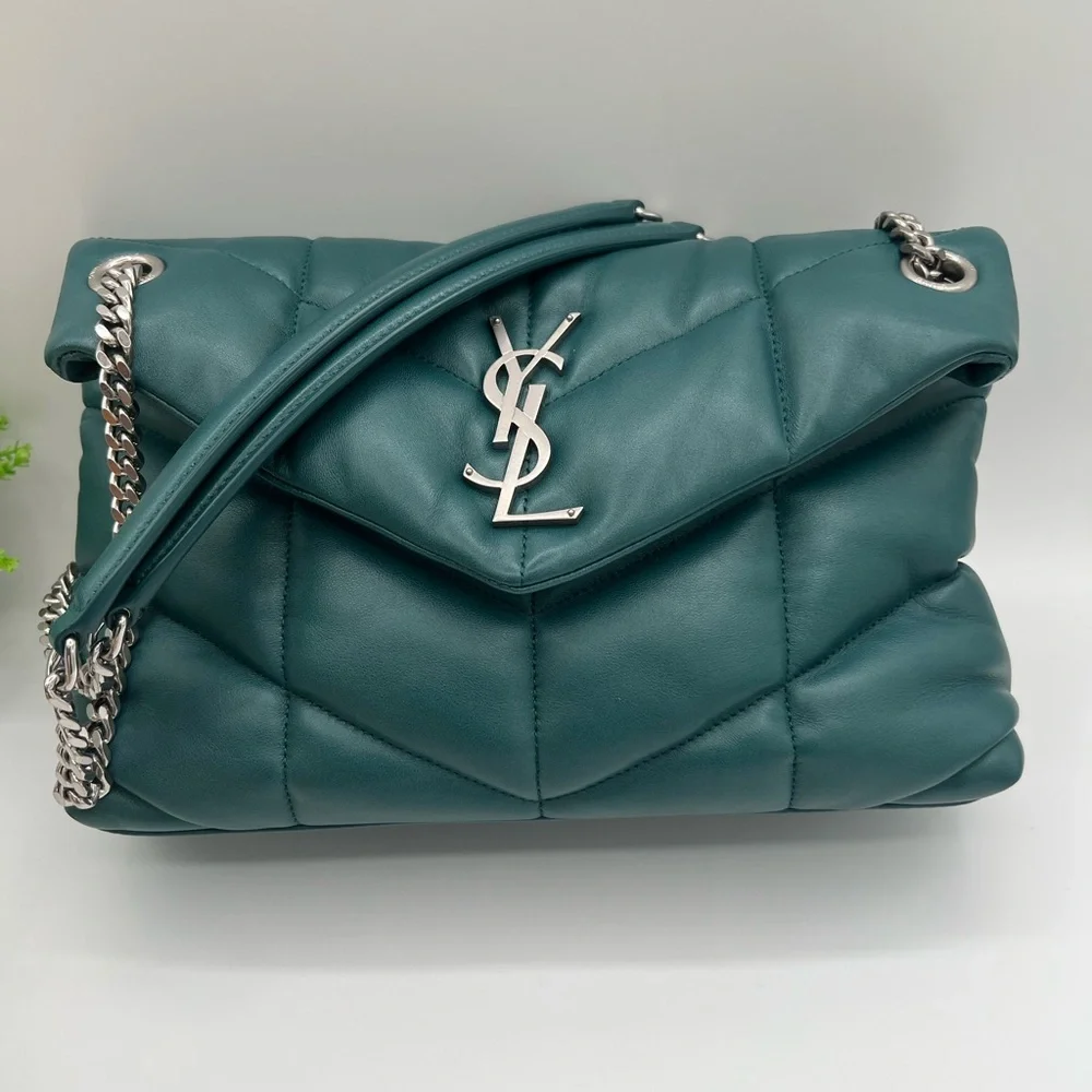 ❗️SOLD ❗️Yves SAINT LAURENT Puffer Cloud puffer shoulder bag Rare color 😍 - Picture 1 of 9
